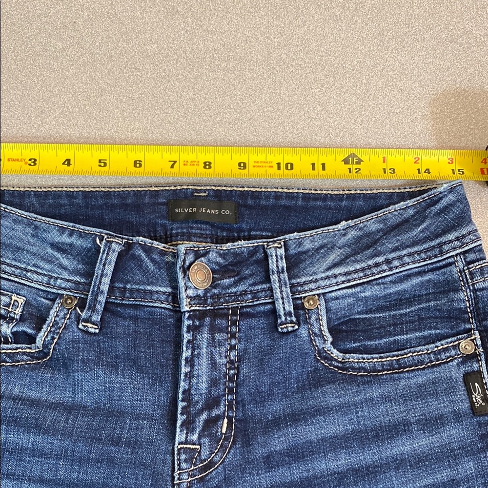 Silver Jeans Women's Elyse Straight Leg Indigo Denim - Picture 7 of 13
